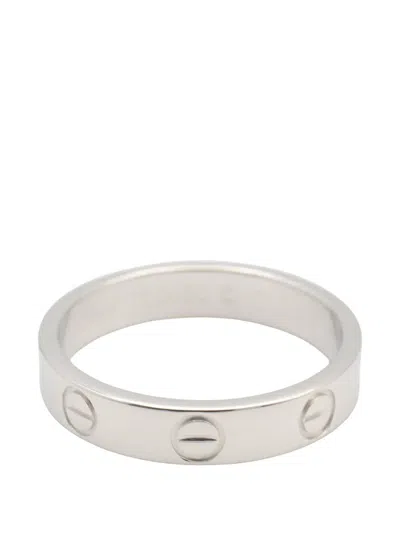 Pre-owned Cartier Love Ring In Silver