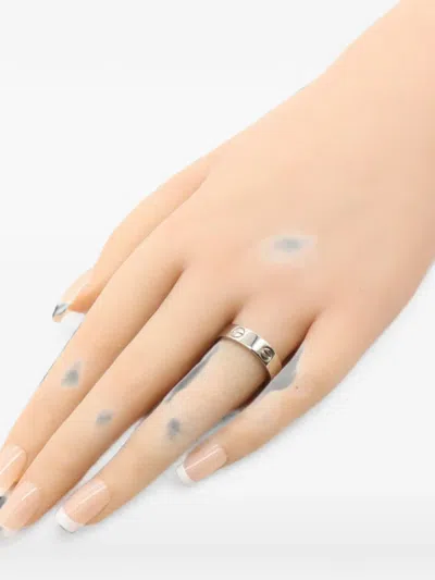 Pre-owned Cartier Love Ring In Silver