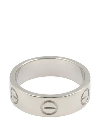 Pre-owned Cartier Love Ring In Silver