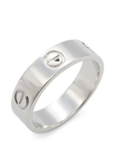Pre-owned Cartier Love Ring In Silver