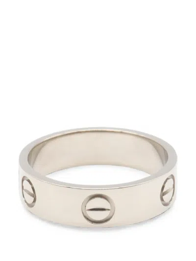 Pre-owned Cartier Love Ring In Silver