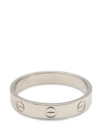 Pre-owned Cartier Love Ring In Silver