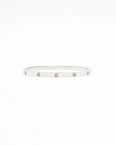 Cartier Love Sm Bracelet With Diamonds, Full Set In Metallic