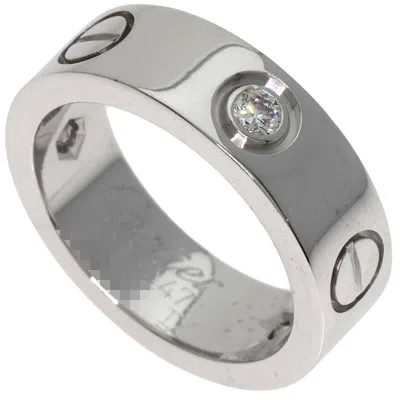 Pre-owned Cartier Love White Band Ring ()