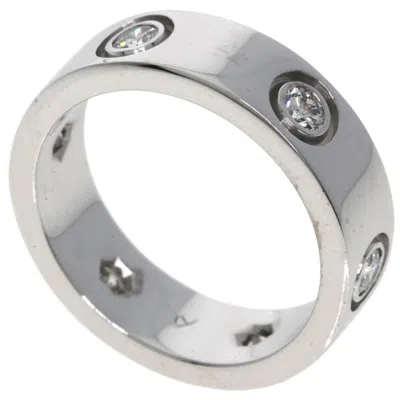 Pre-owned Cartier Love White Band Ring ()