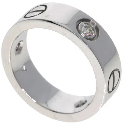 Pre-owned Cartier Love White Band Ring ()