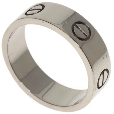 Pre-owned Cartier Love White Gold White Gold (18k) Band Ring ()