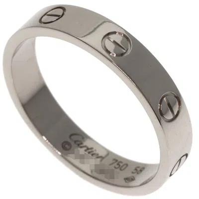 Pre-owned Cartier Love White Gold White Gold (18k) Band Ring ()