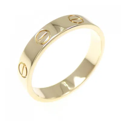 Pre-owned Cartier Love Yellow Band Ring ()