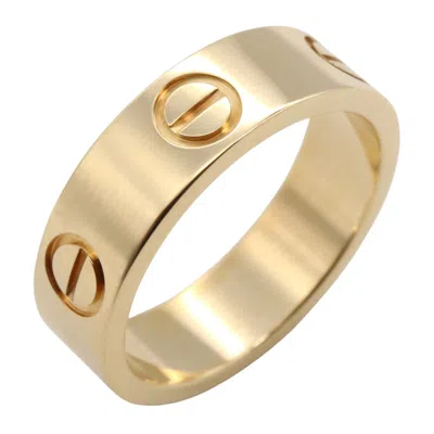 Pre-owned Cartier Love Yellow Band Ring ()