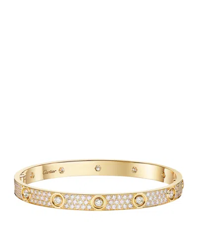 Cartier Love Yellow Gold And Diamond Bracelet
