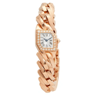 Cartier Maillon De  Quartz Diamond Silver Dial Ladies Watch Wjbj0002 In Gold