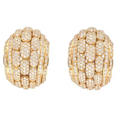 Pre-owned Cartier Maillon Panthere Bombe Ear Clips In Multi
