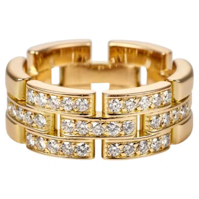 Pre-owned Cartier Maillon Panth�re Ring In 18k Gold With 0.53ct Diamonds In Multiple