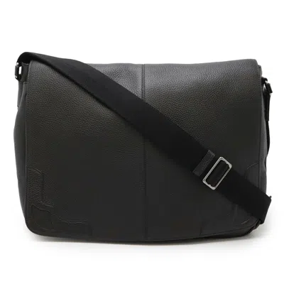 Pre-owned Cartier Marcello Brown Dark Brown Leather Shoulder Bag ()