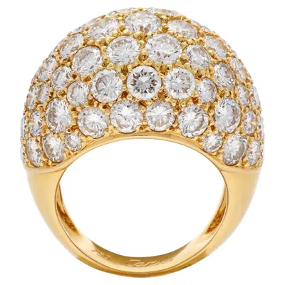 Pre-owned Cartier Marrakech Diamond Bombe Ring In Multi