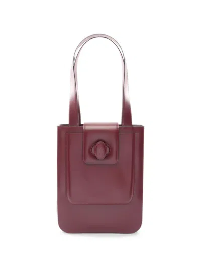 Pre-owned Cartier Mast Line Shoulder Bag In Red