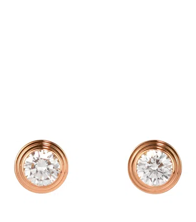 Cartier Medium Rose Gold And Diamond  D'amour Earrings