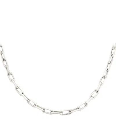 Cartier Medium Santos De  Chain Necklace In Gray