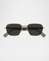 Cartier Geometric Frame Sunglasses In Gold