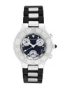 Cartier Men's Chronoscaph 21 Watch, Circa 2000's (authentic Pre-loved) In Black