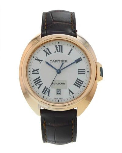 Cartier Men's Cle Watch Circa 2015 (authentic ) In Metallic