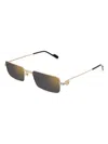 Cartier Rectangular Frame Sunglasses In Multi