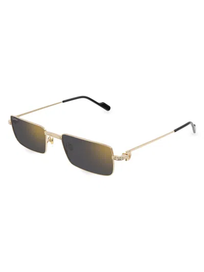 CARTIER MEN'S CT0501S 54MM RECTANGULAR SUNGLASSES