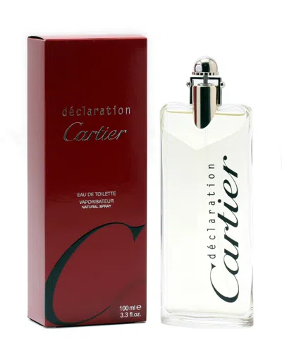 Cartier Men's Declaration 3.3oz Eau De Toilette Spray In Multicolor