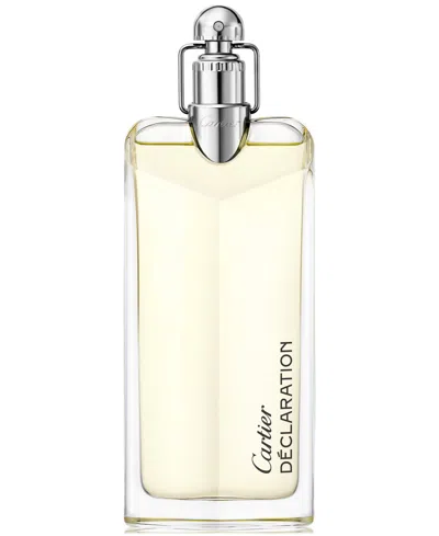 Cartier Men's Declaration Eau De Toilette Spray, 3.3 Oz. In No Color