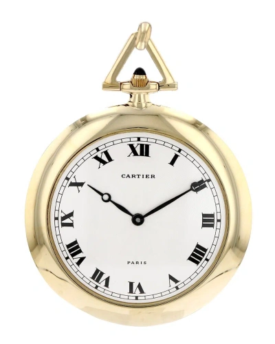 Cartier Men's Pocket Watch Circa 1943 (authentic ) In Gold