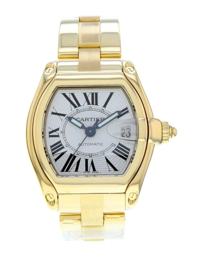 Cartier Men's Roadster Watch Circa 2010s (authentic ) In Gold