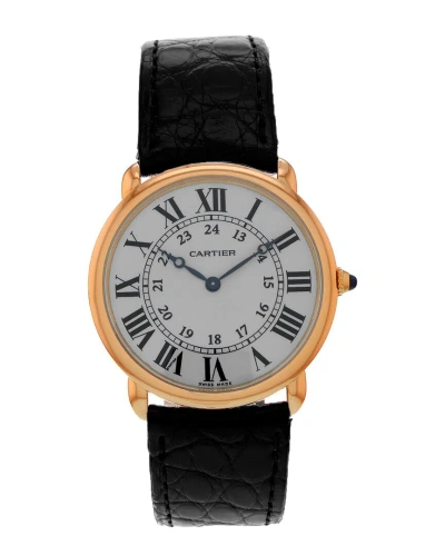 Cartier Men's Ronde Louis Watch Circa 2010s (authentic ) In Black