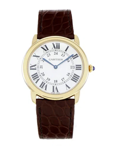 Cartier Men's Ronde Solo Watch (authentic ) In Brown