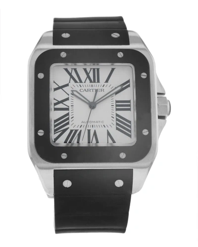 Cartier Men's Santos 100 Watch Circa 2010s (authentic ) In Black