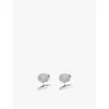 Cartier Mens Ballon Bleu De  Palladium-plated Sterling-silver And Spinel Cufflinks In Silver