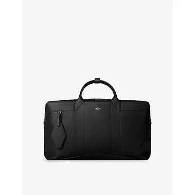 Cartier Mens Black  Losange Leather Weekend Bag