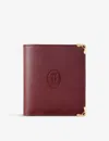 Cartier Burgundy Must De Leather Wallet In Burgundy
