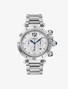 Cartier Mens Steel Crwspa0029 Pasha De Stainless-steel And Leather Interchangeable Leather Strap Aut In Steel