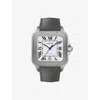 Cartier Mens Grey Santos De  Large Model Titanium Automatic Watch 40 X 47.5mm In Black