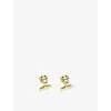 Cartier Mens Yellow Gold Panthère De  18ct Yellow-gold, Tsavorite And Lacquer Cufflinks