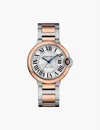 Cartier Womens Rose Gold And Steel Crw2bb0033 Ballon Bleu De 18ct Rose-gold And Stainless-steel Auto In Rose Gold And Steel