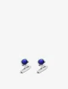 Cartier Mens Silver Santos De Palladium-coated Sterling-silver Cufflinks In Silver (silver)