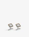 Cartier Santos De  Palladium-plated Sterling-silver And Pvd Cufflinks In Silver