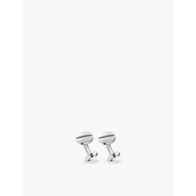 Cartier Mens Santos De  Screw-motif Palladium-plated Sterling-silver Cufflinks