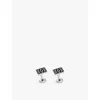 Cartier Mens Silver And Black C De  Sterling-silver Cufflinks In Silver And Black