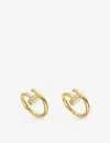 Cartier Mens Yellow Gold Juste Un Clou 18ct Yellow-gold And 0.56ct Brilliant-cut Diamond Cufflinks In Yellow Gold