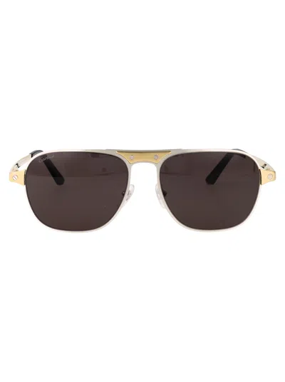 Cartier Metallic Eyewear Sunglasses