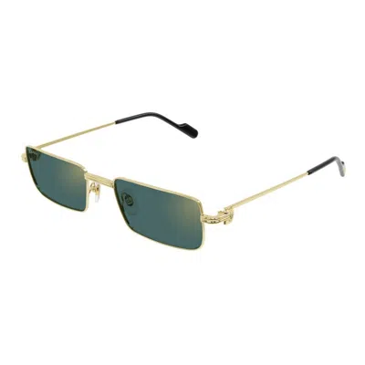 Cartier Metallic Gold Sunglasses
