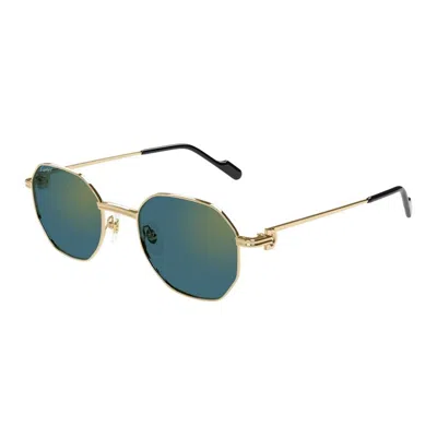 Cartier Metallic Gold Sunglasses